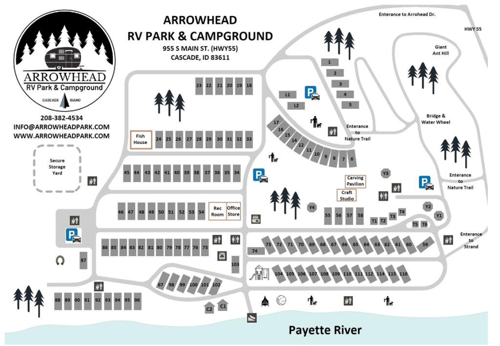 RV Park Longterm RV Sites Reserve RV Spot Cascade, ID